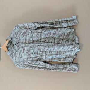 Maurices camo button-up camouflage collared top